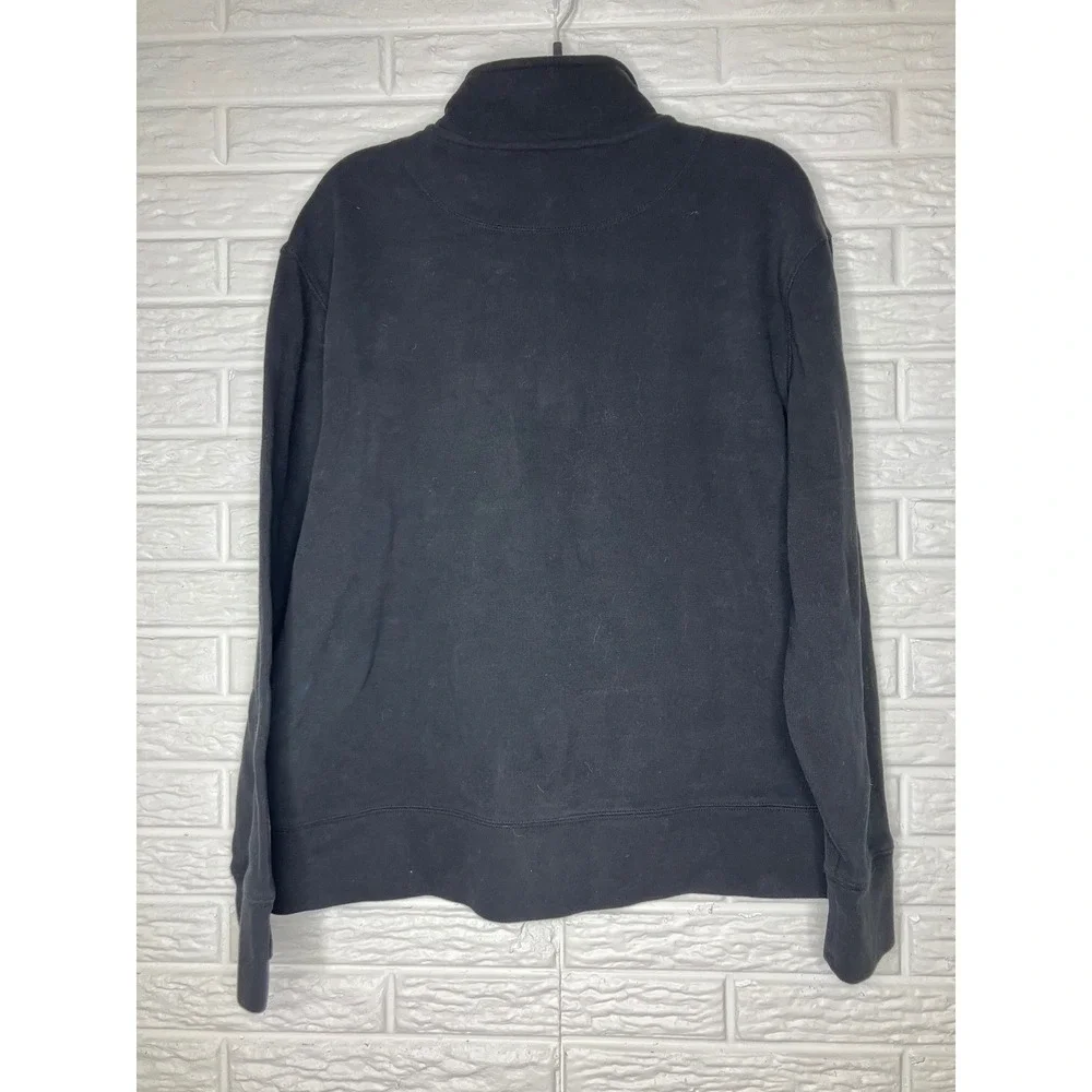 Banana Republic black quarter‎ zip pullover sweatshirt men's size medium casual